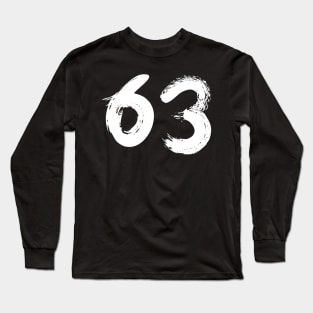 Number 63 Long Sleeve T-Shirt